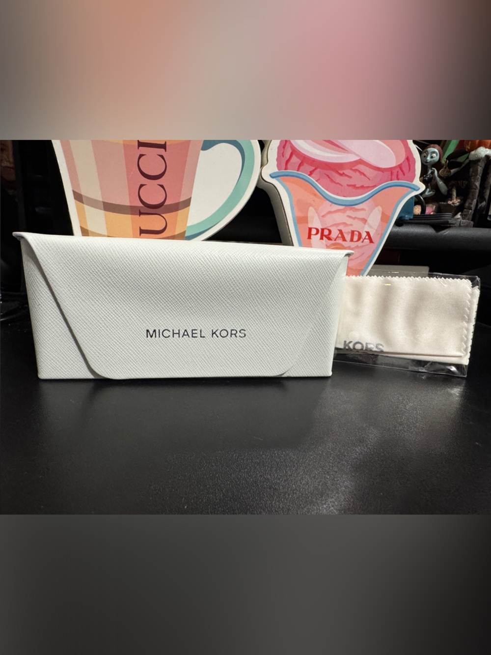 Michael Kors White sunglasses case